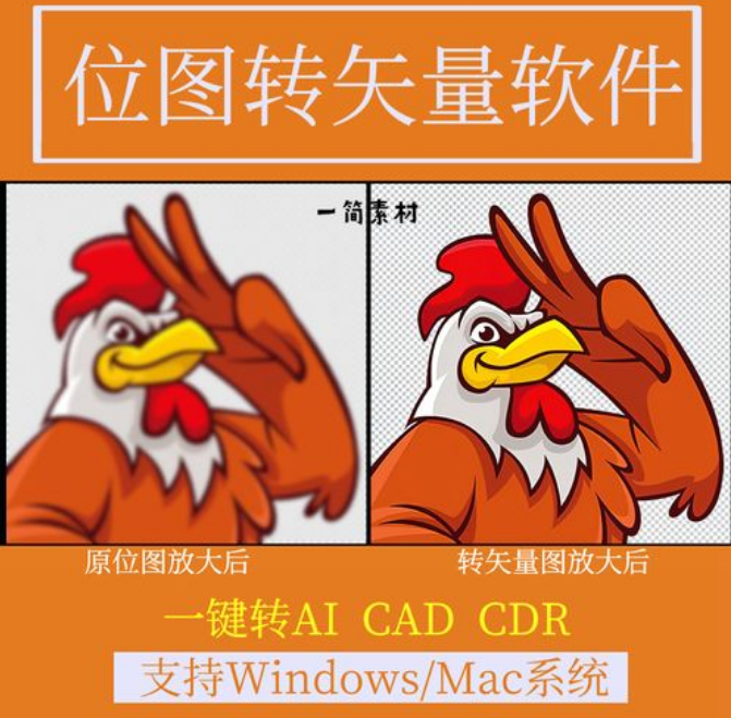 位圖轉(zhuǎn)矢量圖智能一鍵完成